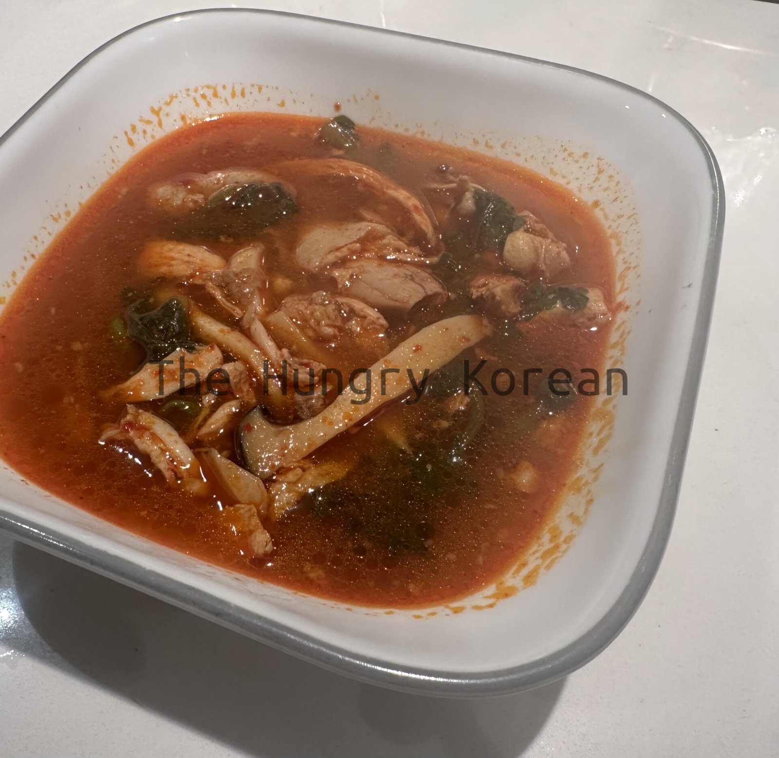 Quick & Easy Dakgaejang (닭개장) – Spicy Korean Chicken Soup with Watercress