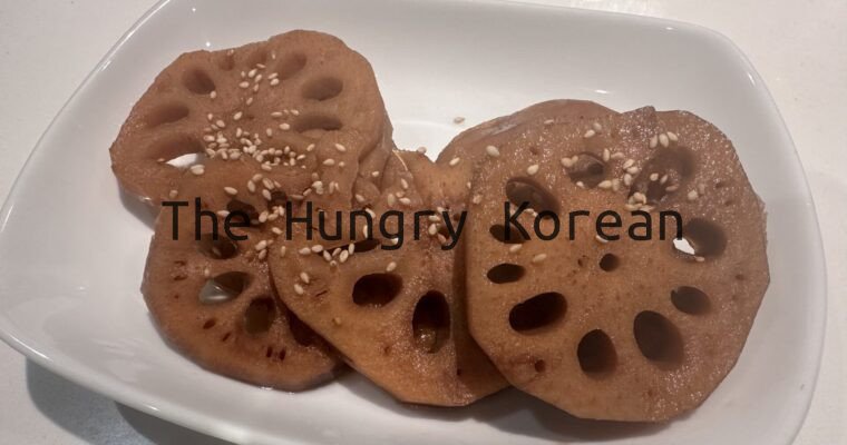 Korean Braised Lotus Root (연근조림) – A Sweet & Savory Side Dish